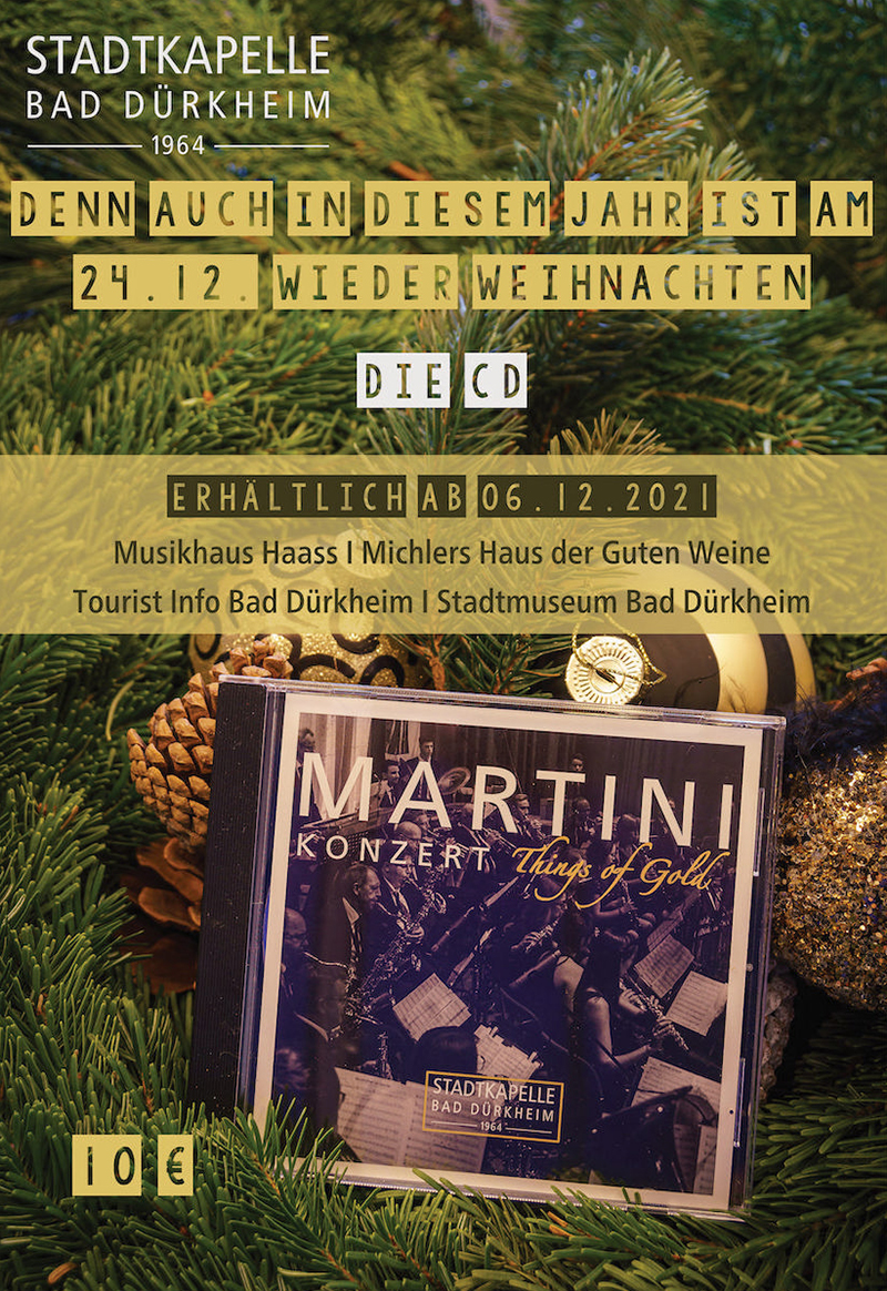 CD „Martinikonzert– Things of Gold“ erhältlich